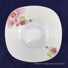 bol à salade en porcelaine fine forme carrée